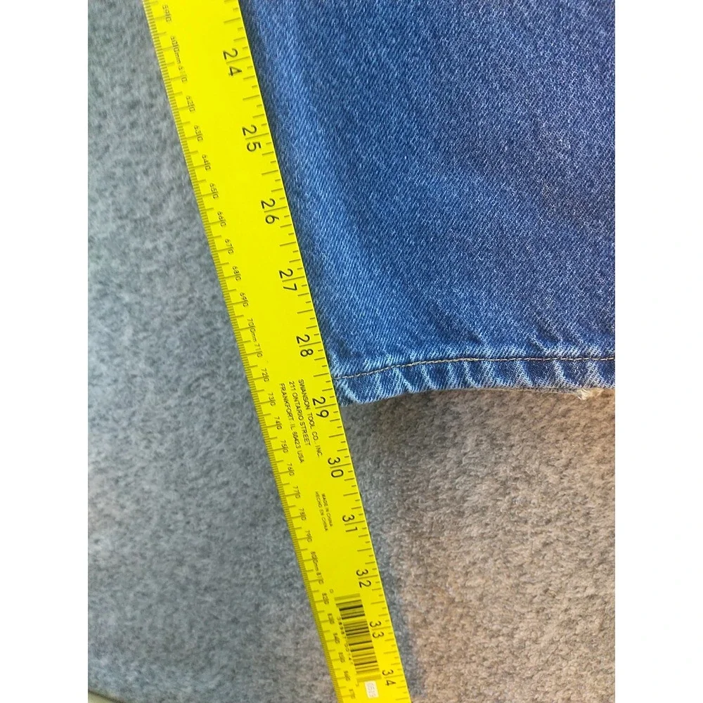 Wrangler Authentics Mens Relaxed Fit Straight Leg Blue Jeans 96501MR 44x29